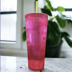 Starbucks Large Hot Barbie Pink Frost Tumbler